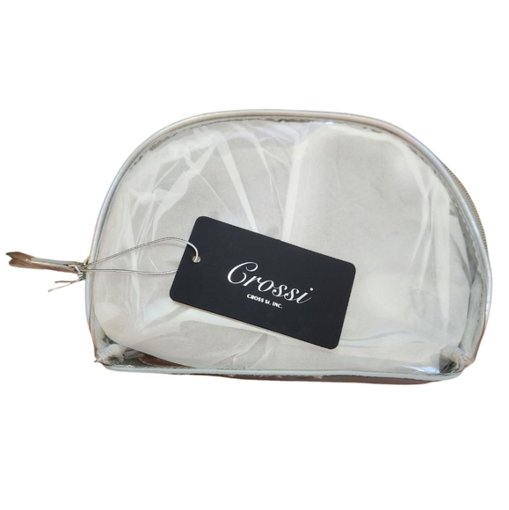 Crossi White Cosmetic Bag NWT | Makeup Bag Travel Toiletry Organizer Pouch